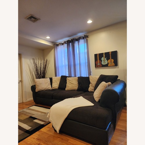 Used Ashley Furniture Dark Brown 2 Piece Sectional for sale on AptDeco