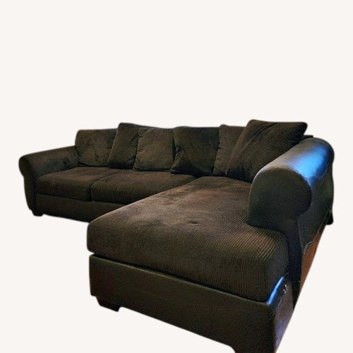 Used Ashley Furniture Dark Brown 2 Piece Sectional for sale on AptDeco