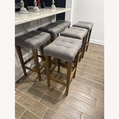 Used Rumrunner Home Gray Bar Stools  for sale on AptDeco