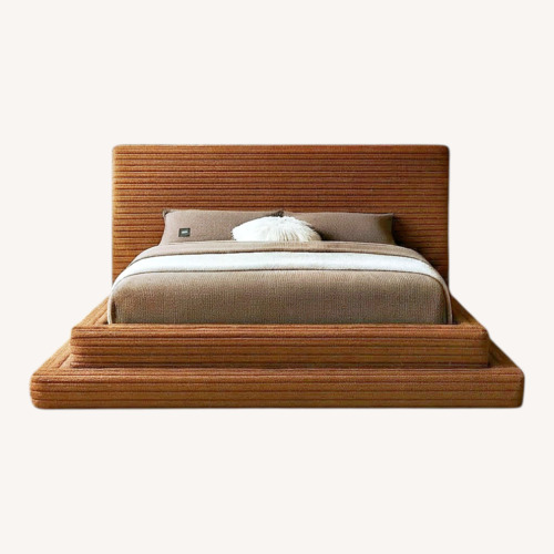 Used Wayfair Cozzens Corduroy Fabric Stepped Bed for sale on AptDeco