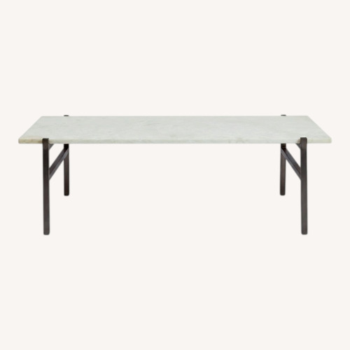 Used CB2 Slab White Coffee Table for sale on AptDeco