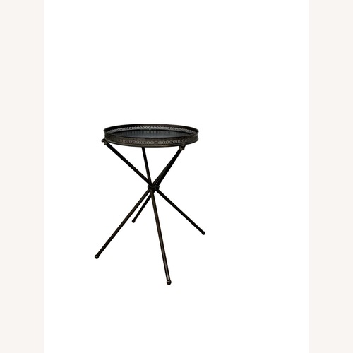 Used Vintage Folding Metal Cocktail Tray Table for sale on AptDeco
