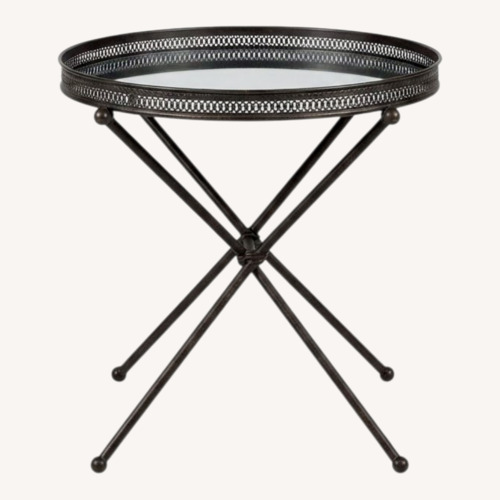 Used Vintage Folding Metal Cocktail Tray Table for sale on AptDeco
