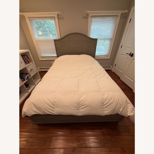 Used Ethan Allen Clermont Curved Queen Bed for sale on AptDeco