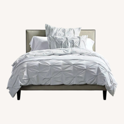 Used West Elm Upholstered Queen Bed Frame for sale on AptDeco
