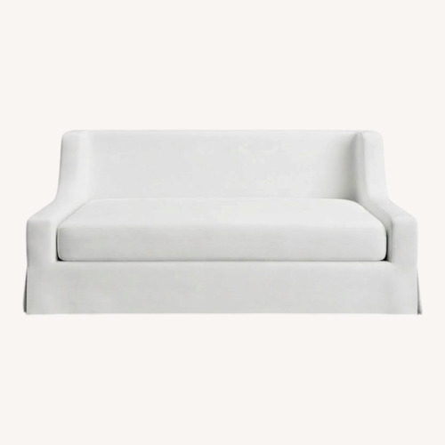 Used Restoration Hardware Wynn White Linen Daybed for sale on AptDeco