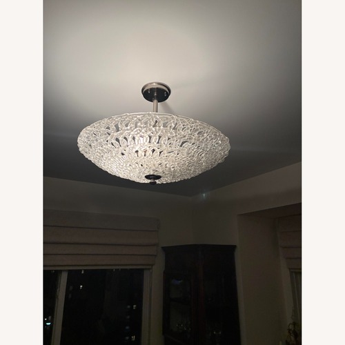 Used High-end Glass and Chrome Ceiling Fixture for sale on AptDeco