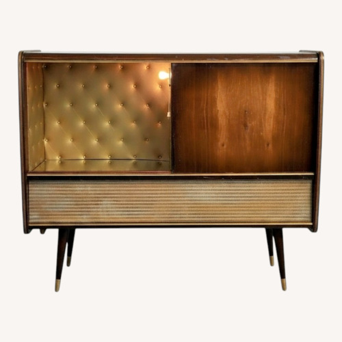 Used Vintage/Antique Finds Dark Brown Bar Cart for sale on AptDeco