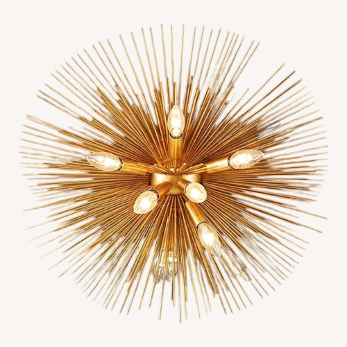 Used Vintage Gold Starburst Sputnik Ceiling Light for sale on AptDeco