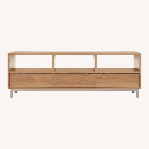 Used Room & Board Copenhagem in Walnut and Stainless Storage for sale on AptDeco