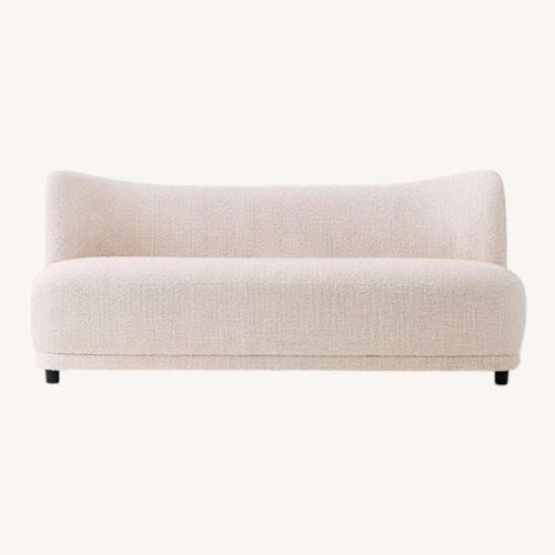 Used West Elm Mella Light Gray Fabric Loveseat for sale on AptDeco