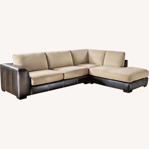 Used Ashley Furniture Light Brown 3+ Piece Sectional for sale on AptDeco