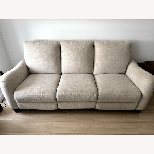 Used Raymour & Flanigan Dillon Natural Fabric 3+ Seater Sofa for sale on AptDeco