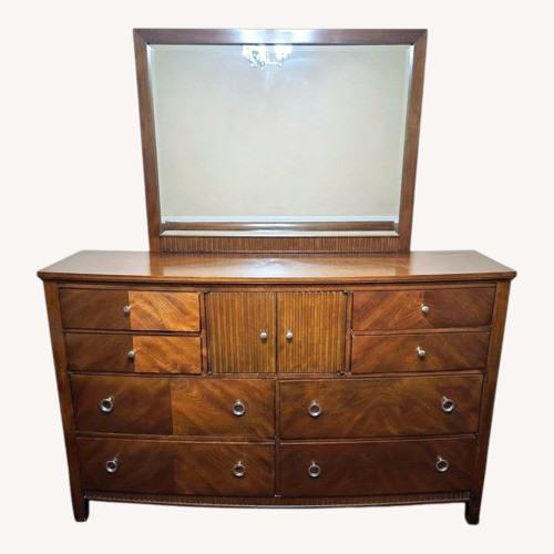 Used Ashley Furniture Dark Brown Wood Dresser for sale on AptDeco