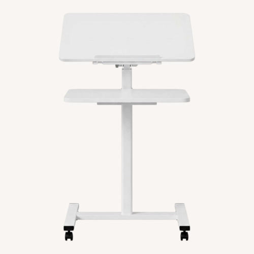 Used Overbed Tilting Bedside Table,Desk with Wheels for sale on AptDeco