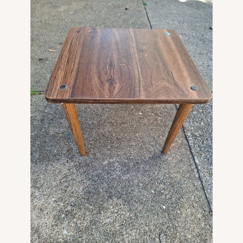 Used Dark Brown Wood Side Table for sale on AptDeco