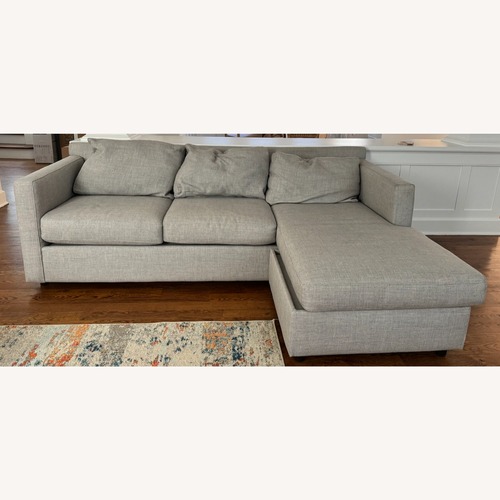 Used Crate & Barrel Barrett II Reversible Storage Chaise Sofa for sale on AptDeco
