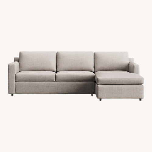 Used Crate & Barrel Barrett II Reversible Storage Chaise Sofa for sale on AptDeco