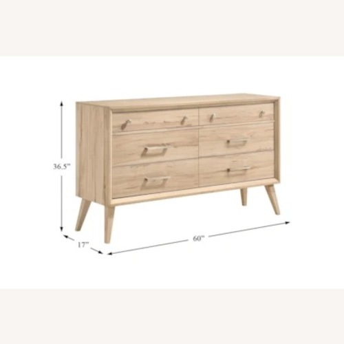 Used Living Spaces Nestor Light Brown Wood Dresser for sale on AptDeco