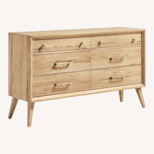 Used Living Spaces Nestor Light Brown Wood Dresser for sale on AptDeco