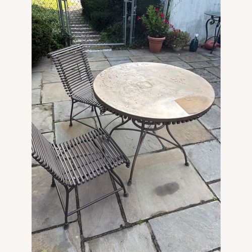 Used Dark Brown Metal Patio Furniture for sale on AptDeco