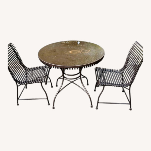 Used Dark Brown Metal Patio Furniture for sale on AptDeco