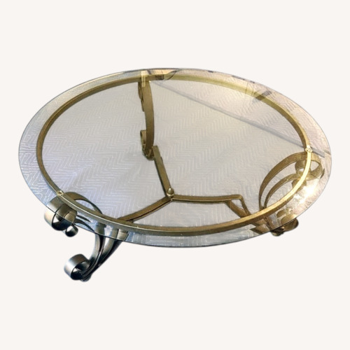 Used Transparent Metal Coffee Table for sale on AptDeco