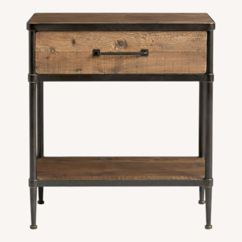 Used Pottery Barn Juno Natural Wood Nightstand for sale on AptDeco