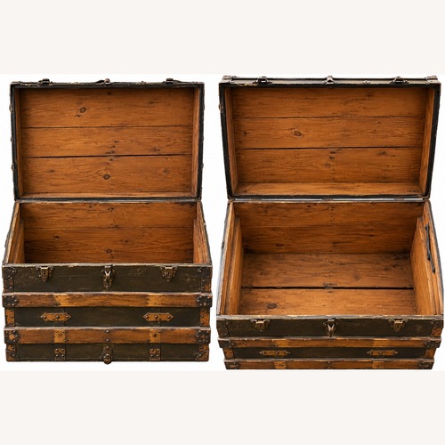 Used Antique c. 1918–1929 American Railway Trunk for sale on AptDeco