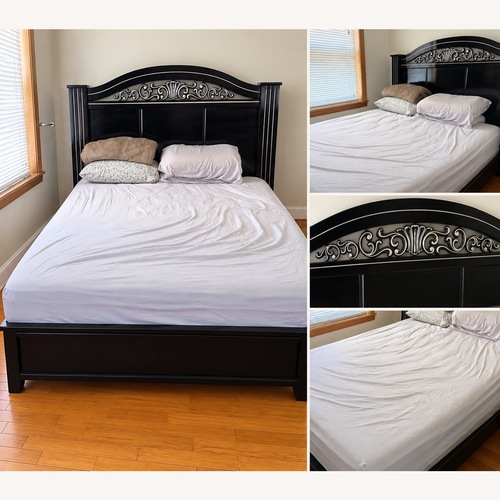 Used Queen Bed Frame + Headboard for sale on AptDeco