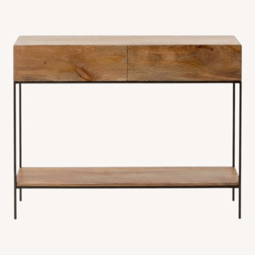 Used Industrial Solid Wood Storage Console for sale on AptDeco