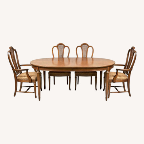 Used Traditional Queen Anne Style Dining Room Set for sale on AptDeco