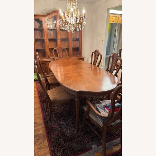 Used Traditional Queen Anne Style Dining Room Set for sale on AptDeco