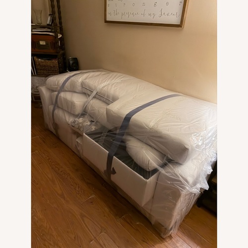 Used Ashley Furniture Light Gray 2 Piece Sectional for sale on AptDeco
