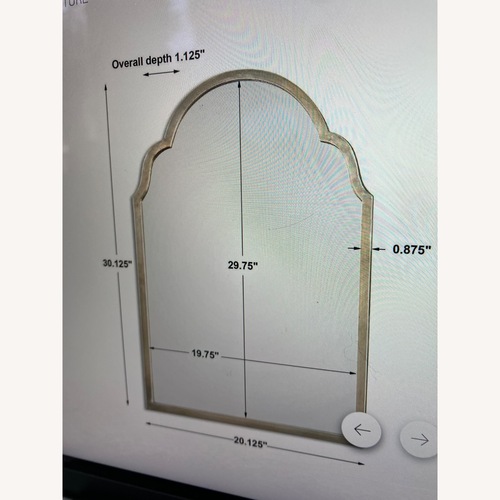 Used Uttermost Silver Wall Mirror for sale on AptDeco