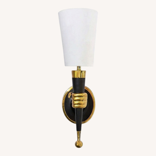 Used Jonathan Adler Brass Hand Sconce for sale on AptDeco
