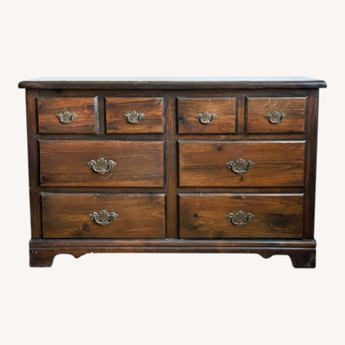 Used Classic Dark Wood 6-Drawer Bureau / Dresser for sale on AptDeco
