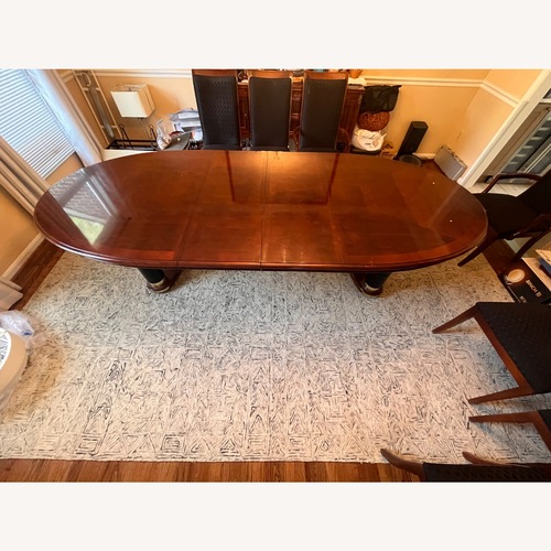 Used Elegant Vintage Mahogany Dining Table for sale on AptDeco