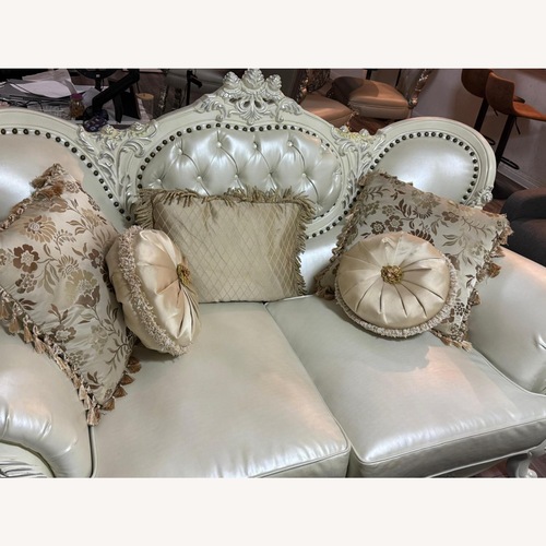 Used Vintage/Antique Finds White 2 Seater Sofa for sale on AptDeco