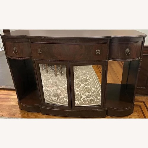Used Vintage/Antique Finds Dark Brown Wood Sideboard for sale on AptDeco