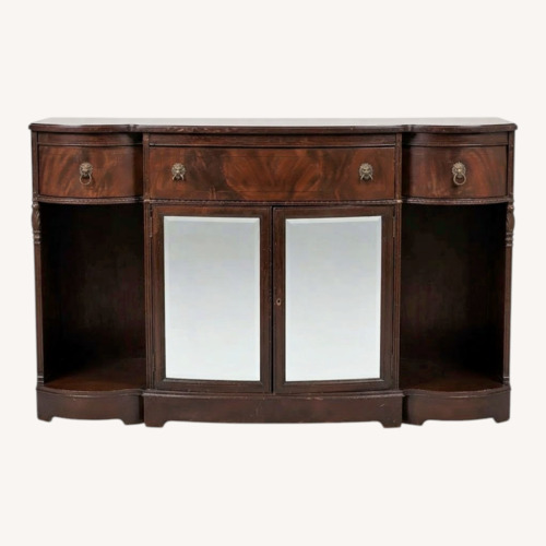 Used Vintage/Antique Finds Dark Brown Wood Sideboard for sale on AptDeco
