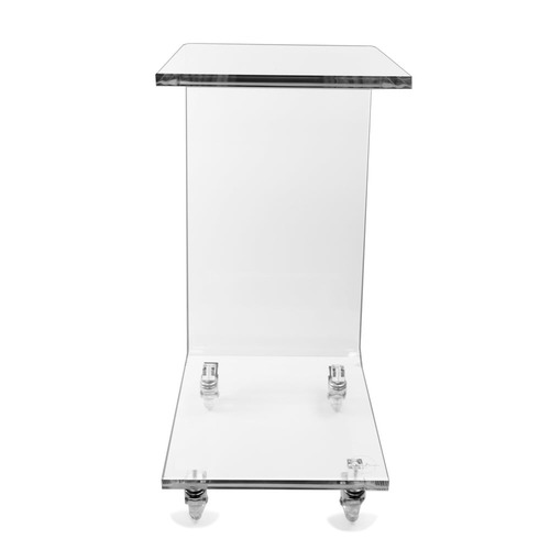 Used CB2 Transparent Plastic C Table for sale on AptDeco