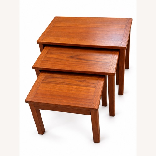 Used Vintage/Antique Finds Light Brown Wood Side Table for sale on AptDeco