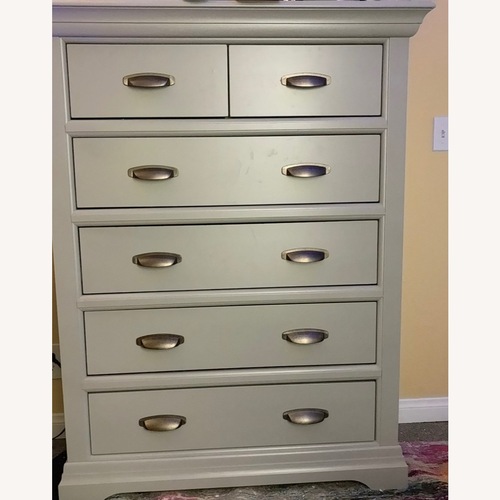 Used Hunter Hill Light Gray Wood Dresser for sale on AptDeco