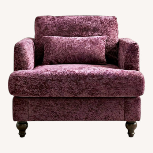 Used Pink Fabric Armchair for sale on AptDeco