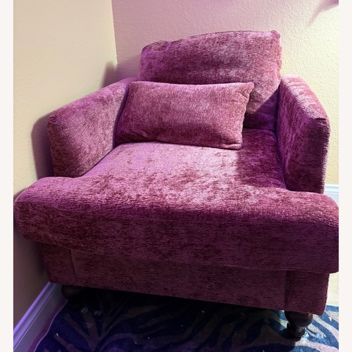 Used Pink Fabric Armchair for sale on AptDeco
