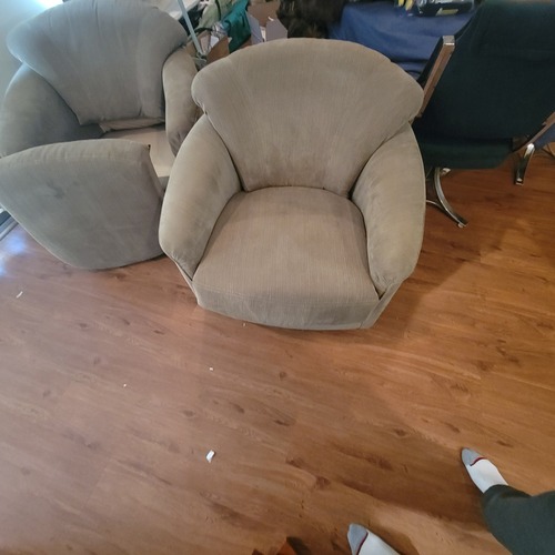 Used Green Fabric Accent Chair for sale on AptDeco