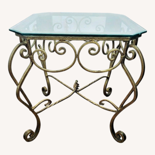 Used Transparent Glass Side Table for sale on AptDeco