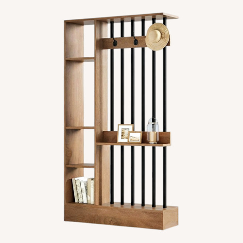 Used Light Brown Wood Wall Unit for sale on AptDeco