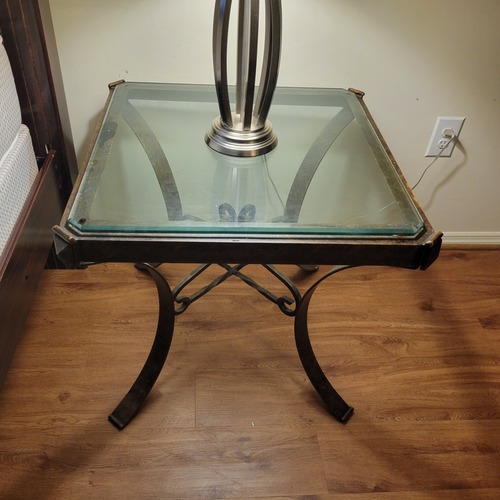 Used Transparent Glass Side Tables for sale on AptDeco